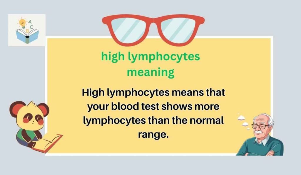 high lymphocytes meaning