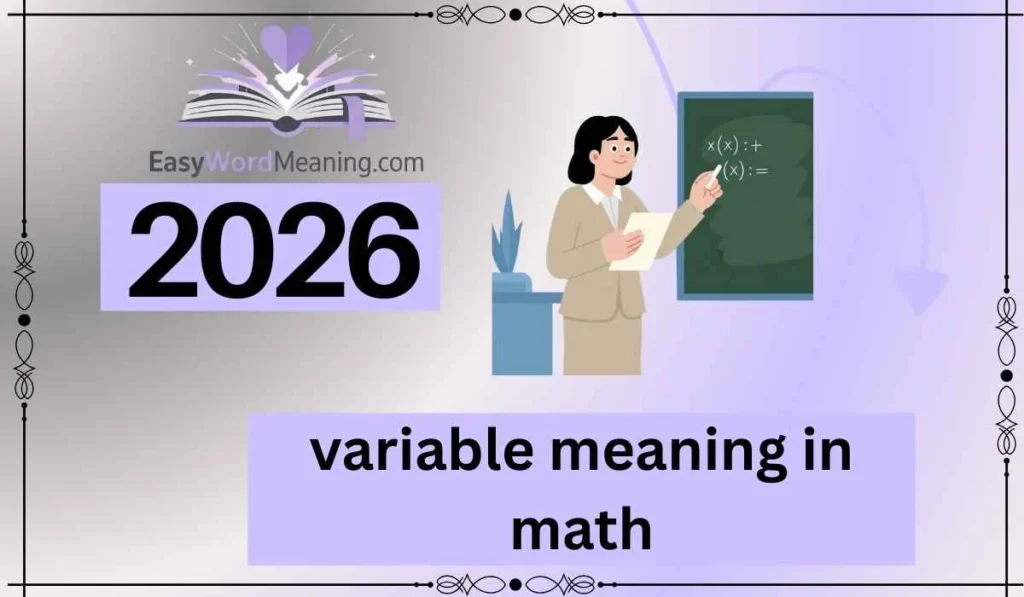 variable meaning in math