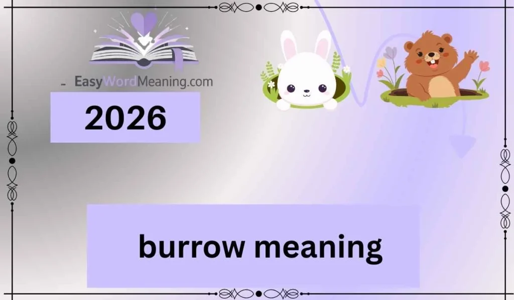 burrow meaning