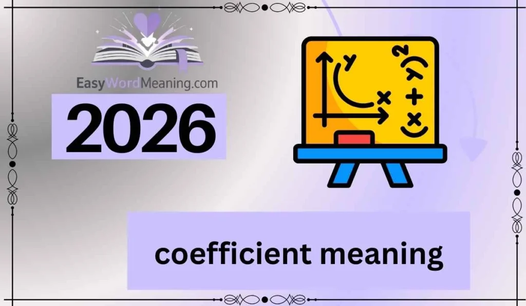 coefficient meaning