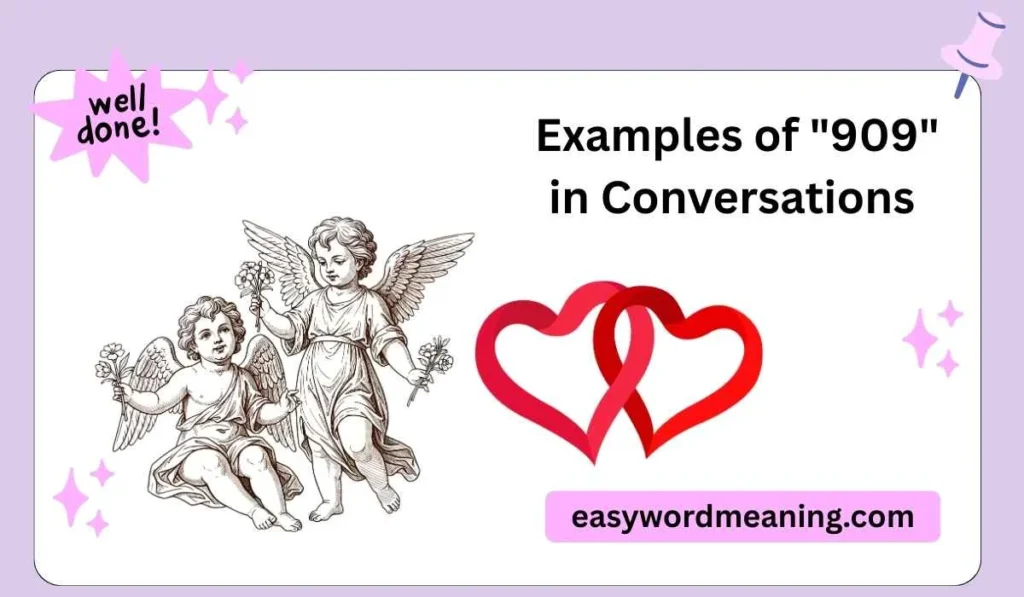 Examples of "909" in Conversations 