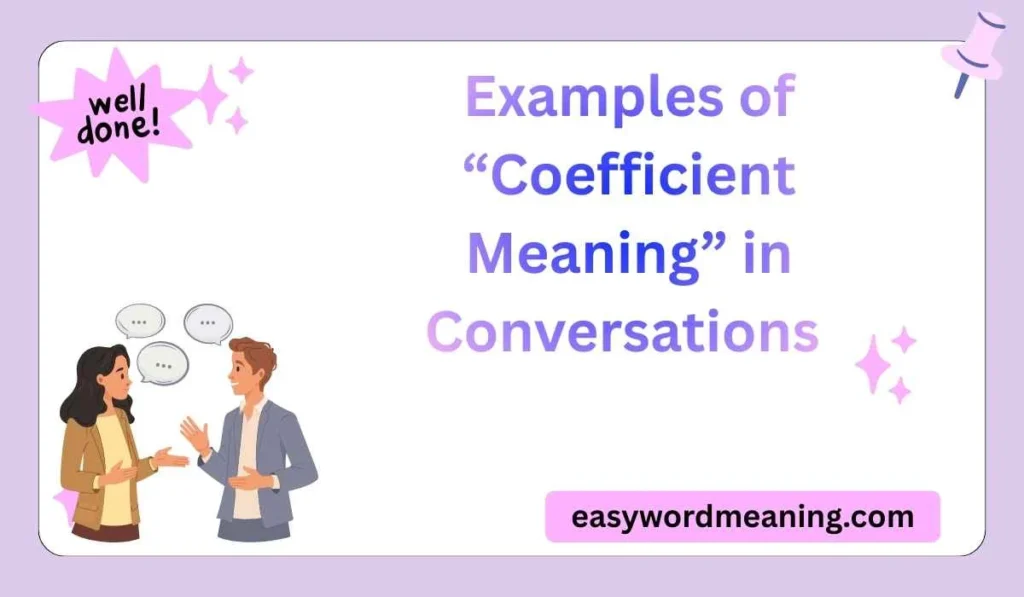 Examples of “Coefficient Meaning” in Conversations 
