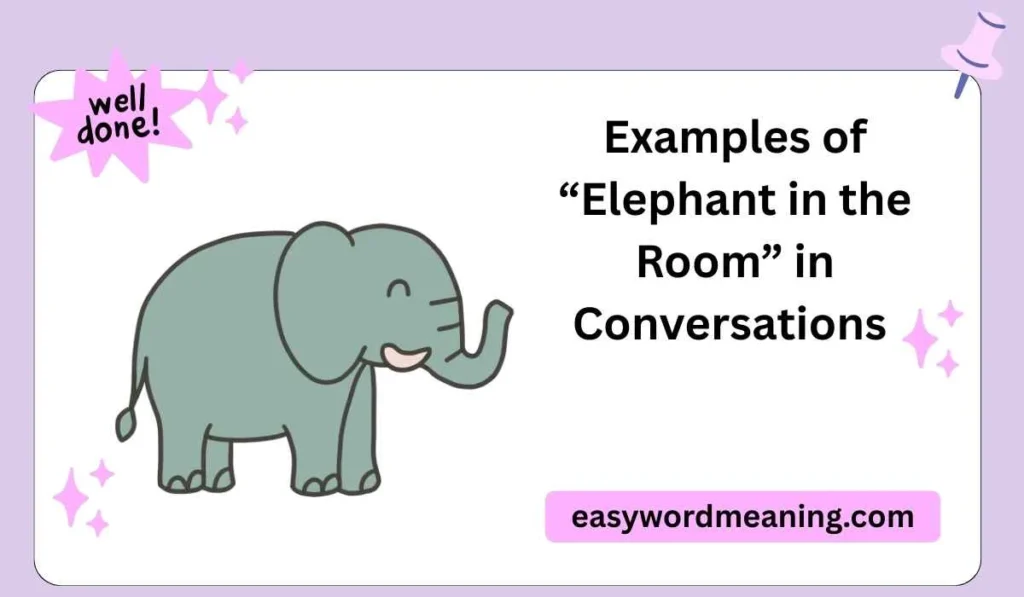 Examples of “Elephant in the Room” in Conversations 