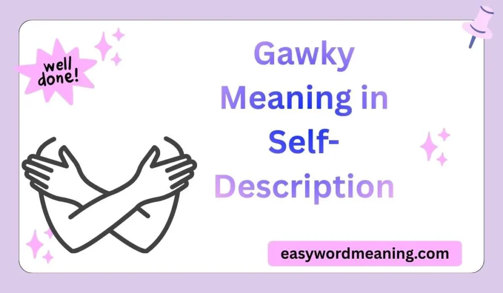 Gawky Meaning in Self-Description