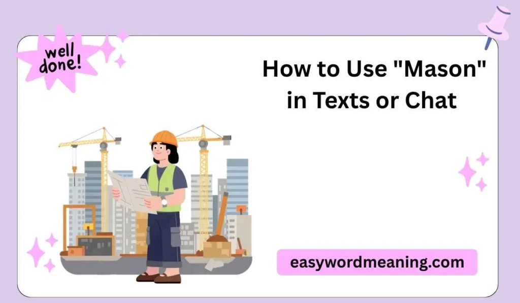 How to Use "Mason" in Texts or Chat