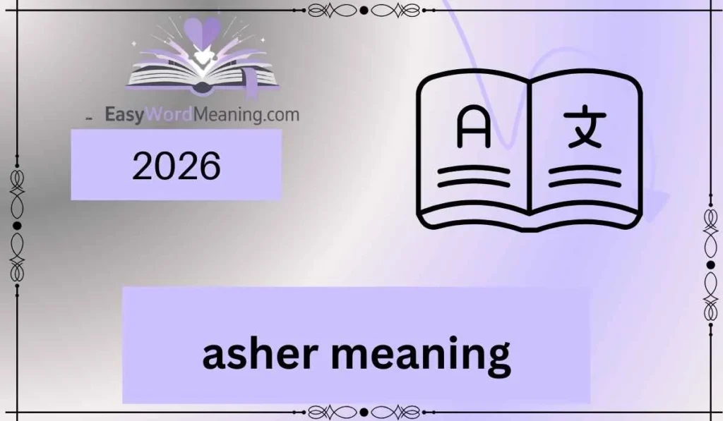 asher meaning