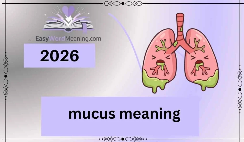 mucus meaning