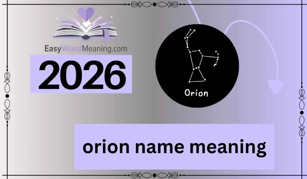 Orion Name Meaning