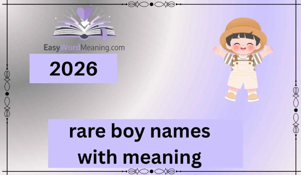 rare boy names with meaning