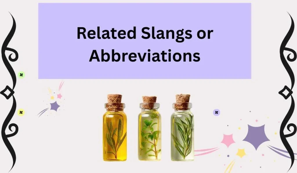Related Slangs or Abbreviations