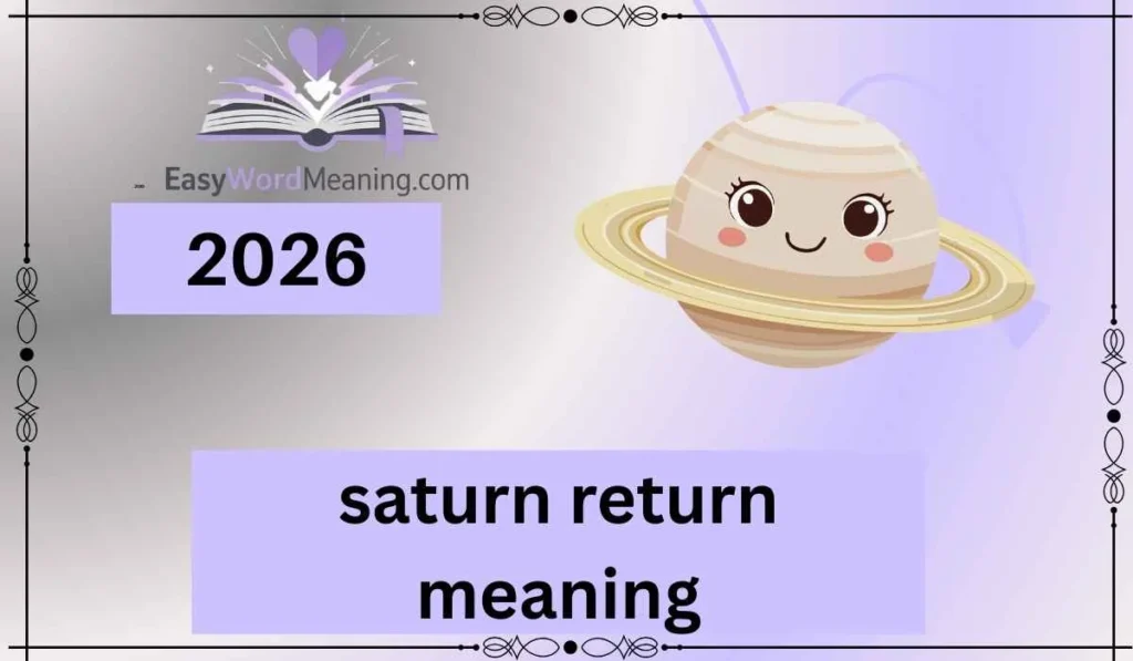 saturn return meaning
