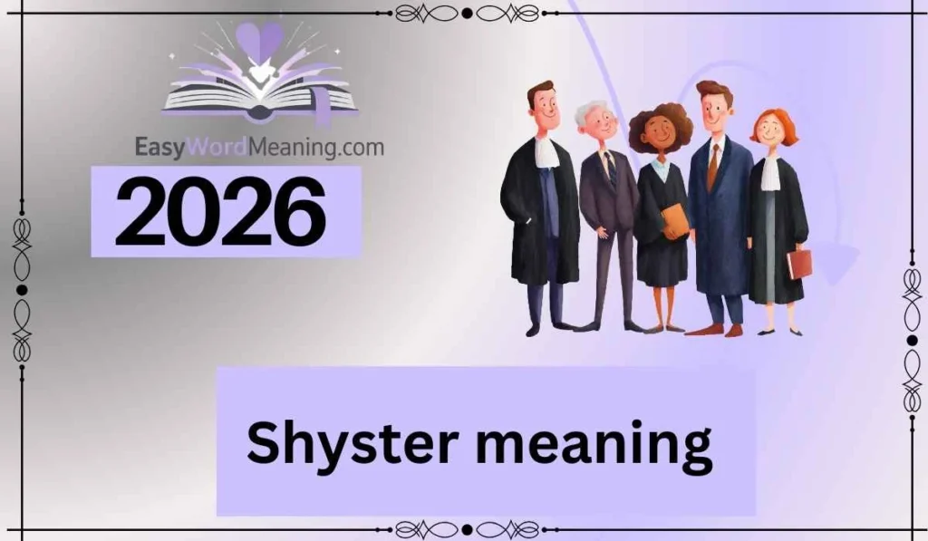 Shyster meaning