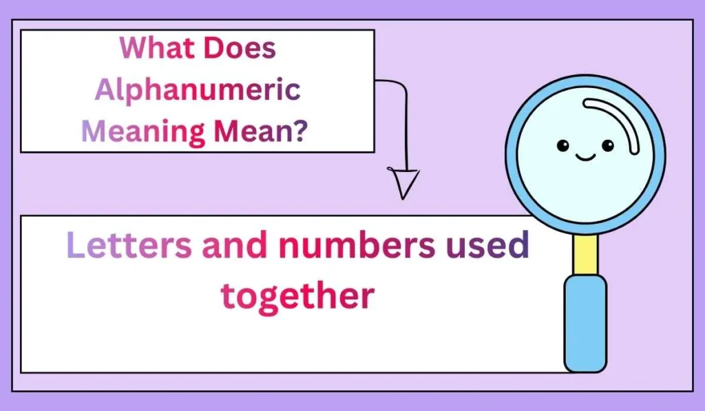What Does Alphanumeric Meaning Mean? 