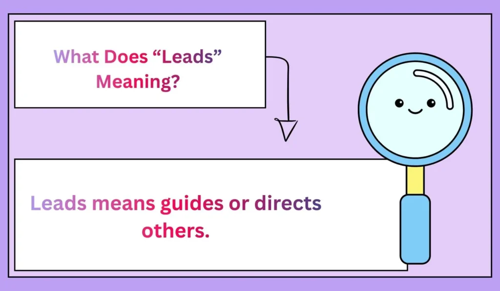 What Does “Leads” Meaning?