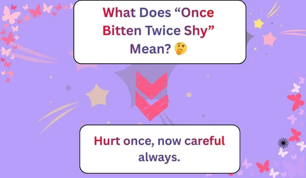 What Does “Once Bitten Twice Shy” Mean?