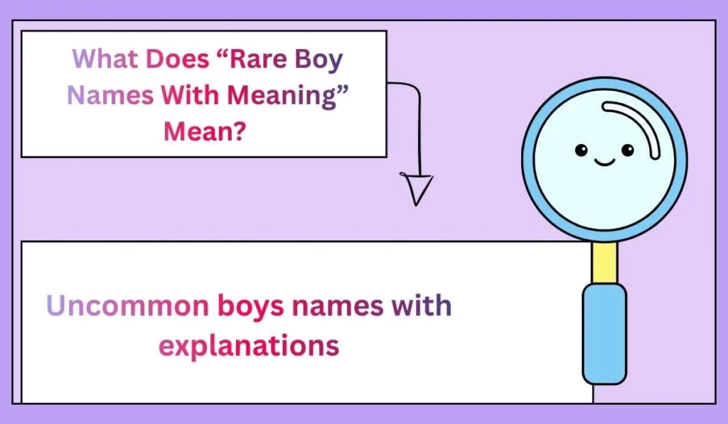 What Does “Rare Boy Names With Meaning” Mean? 