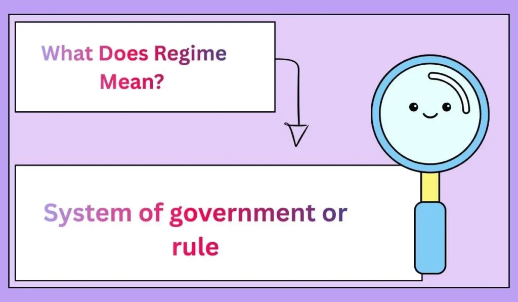 What Does Regime Mean? 
