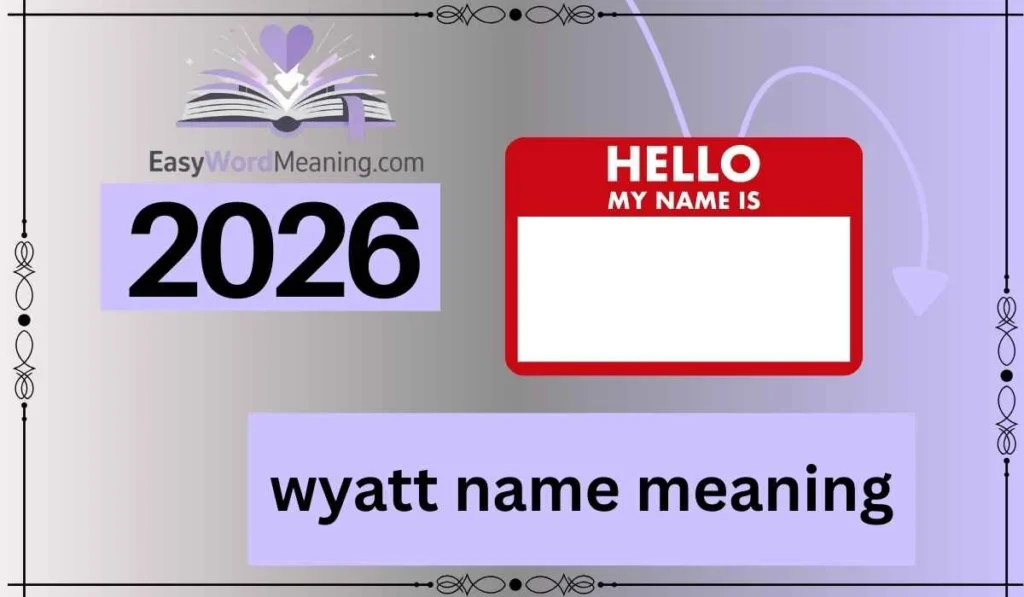 wyatt name meaning