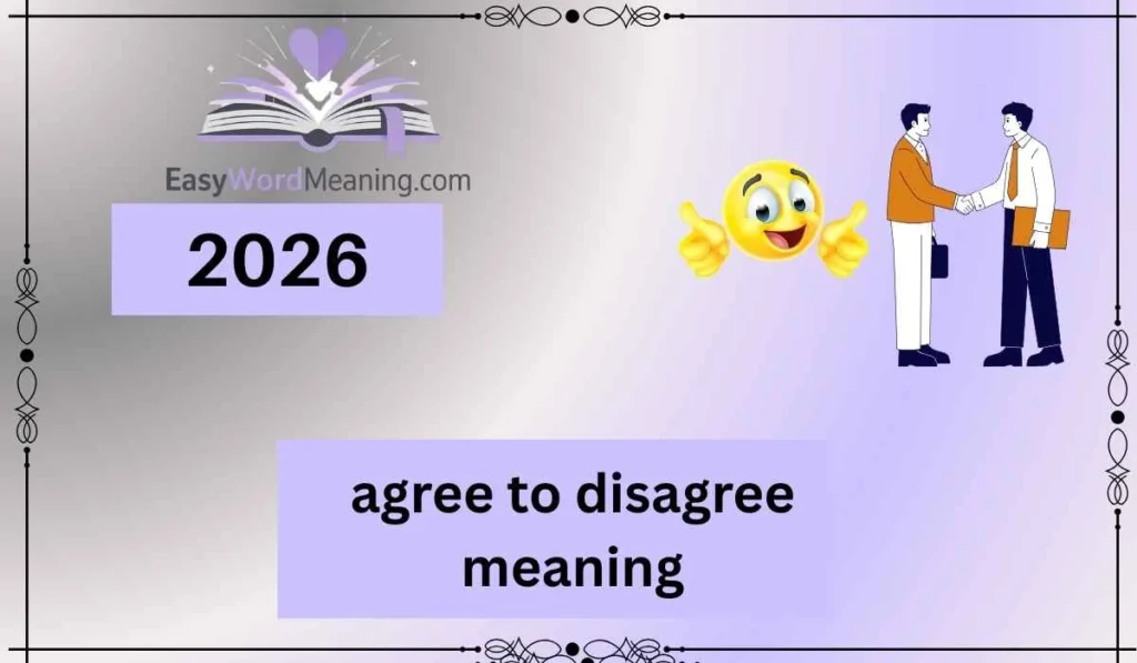 agree to disagree meaning