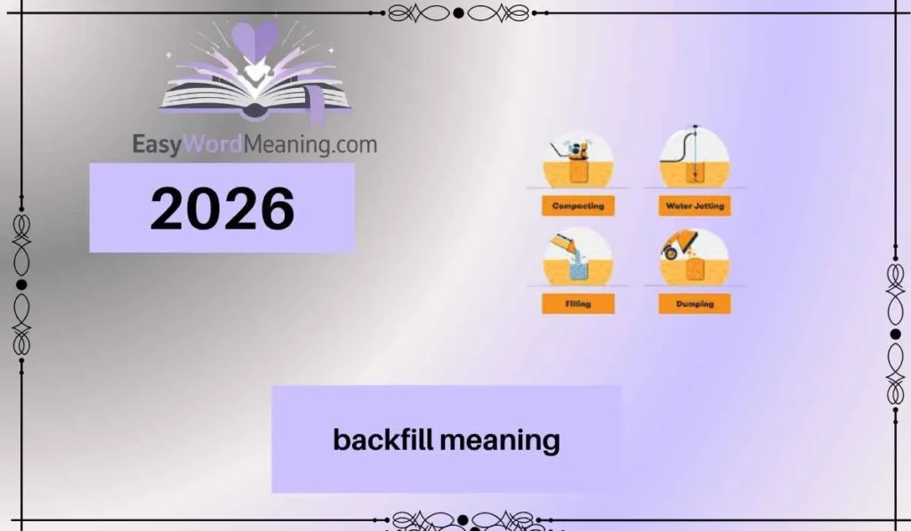 backfill meaning