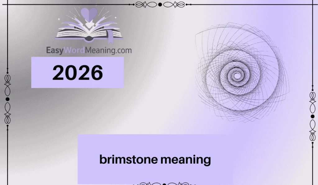 brimstone meaning