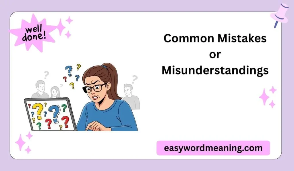 Common Mistakes or Misunderstandings