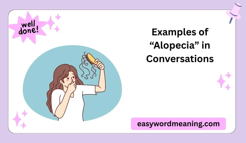 Examples of “Alopecia” in Conversations