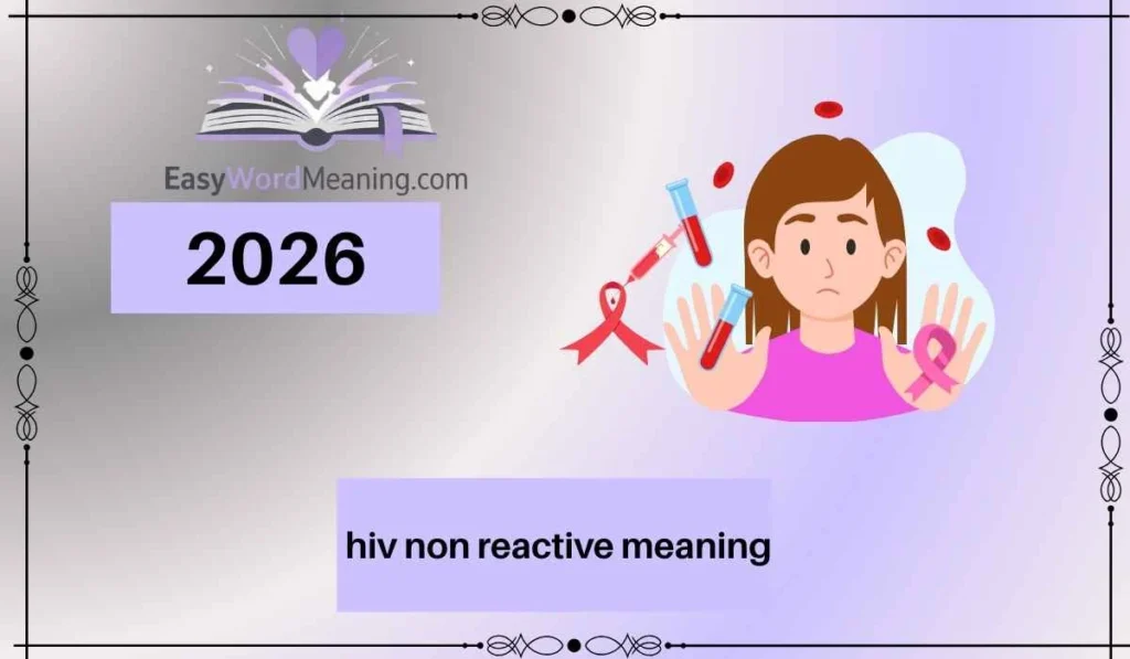 hiv non reactive meaning