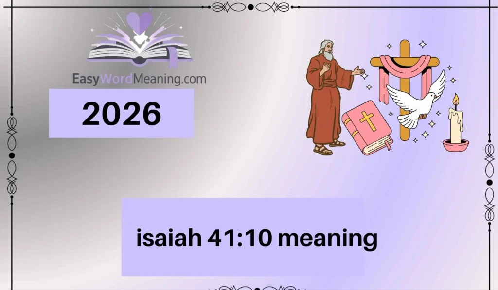 isaiah 41:10 meaning