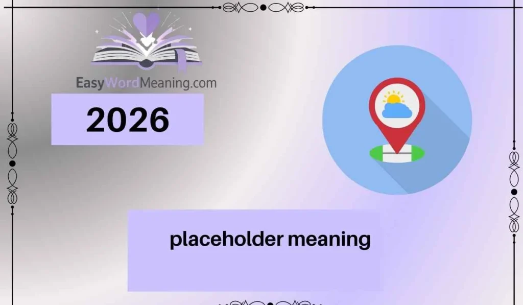 placeholder meaning