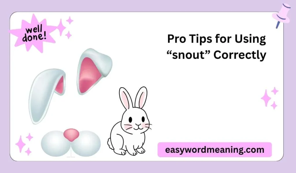 Pro Tips for Using “snout” Correctly