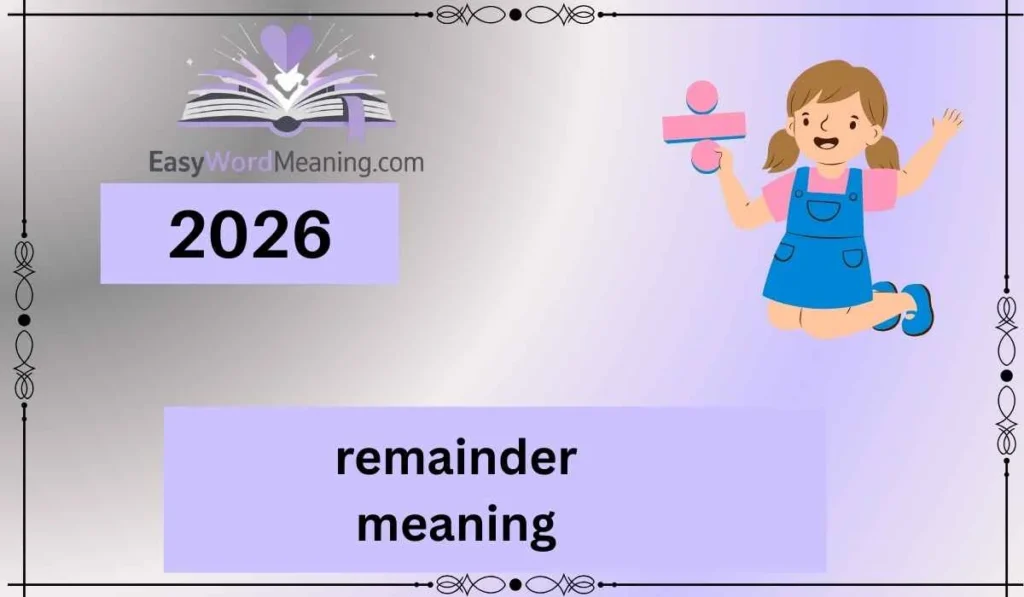 remainder meaning