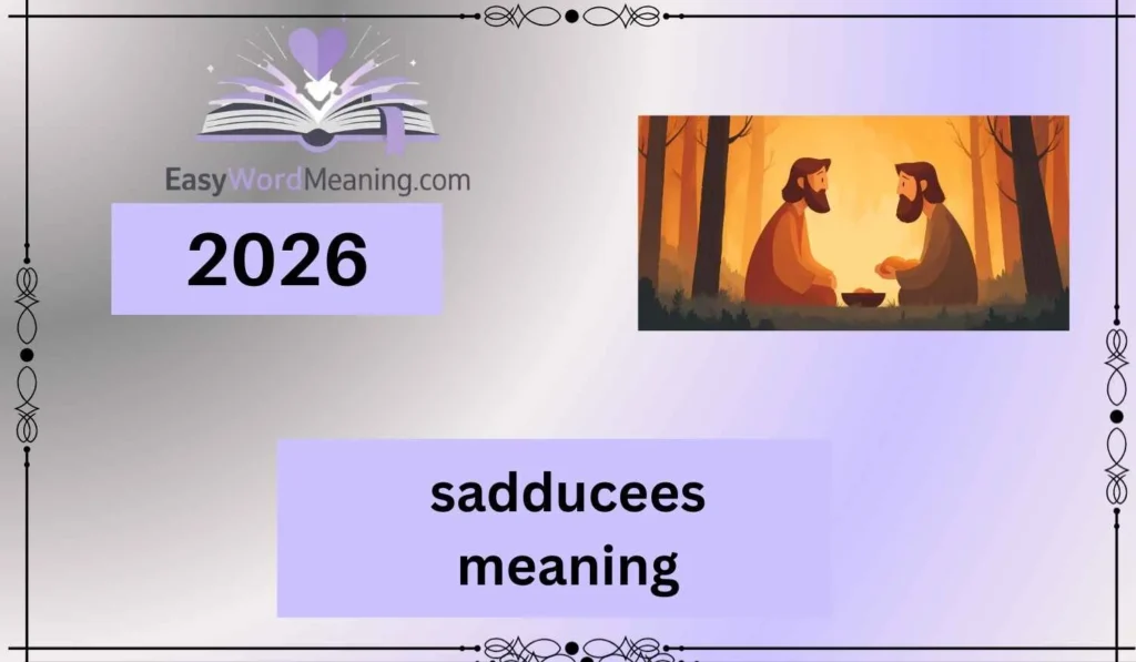 sadducees meaning