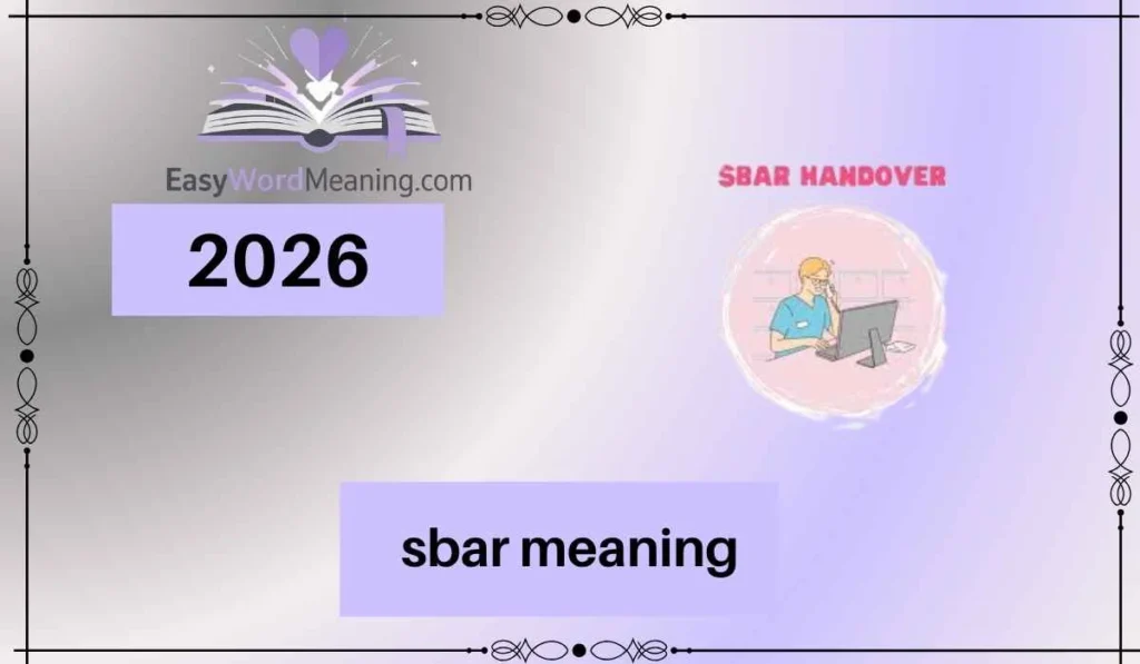 sbar meaning