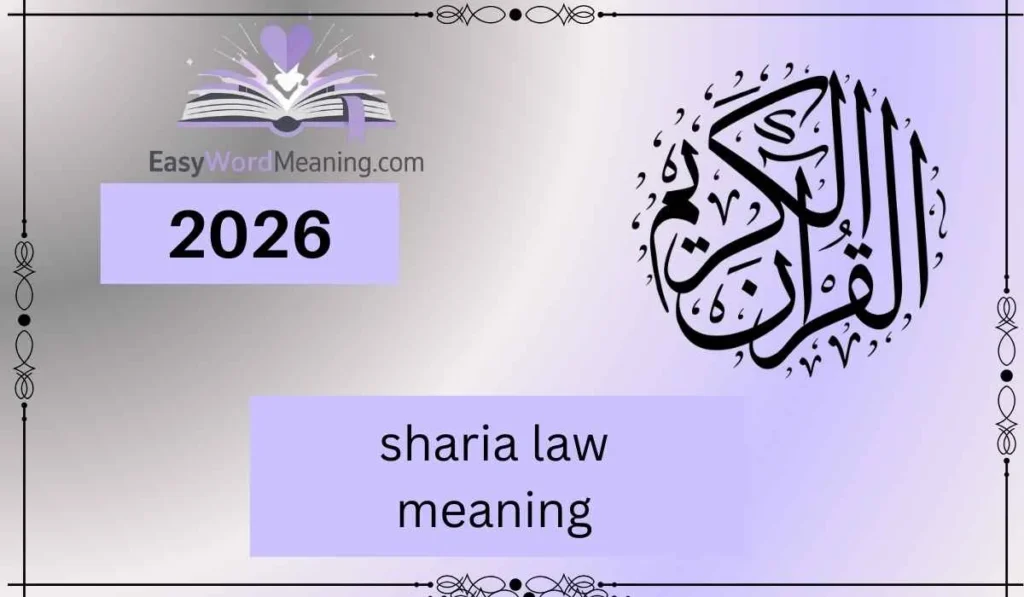sharia law meaning