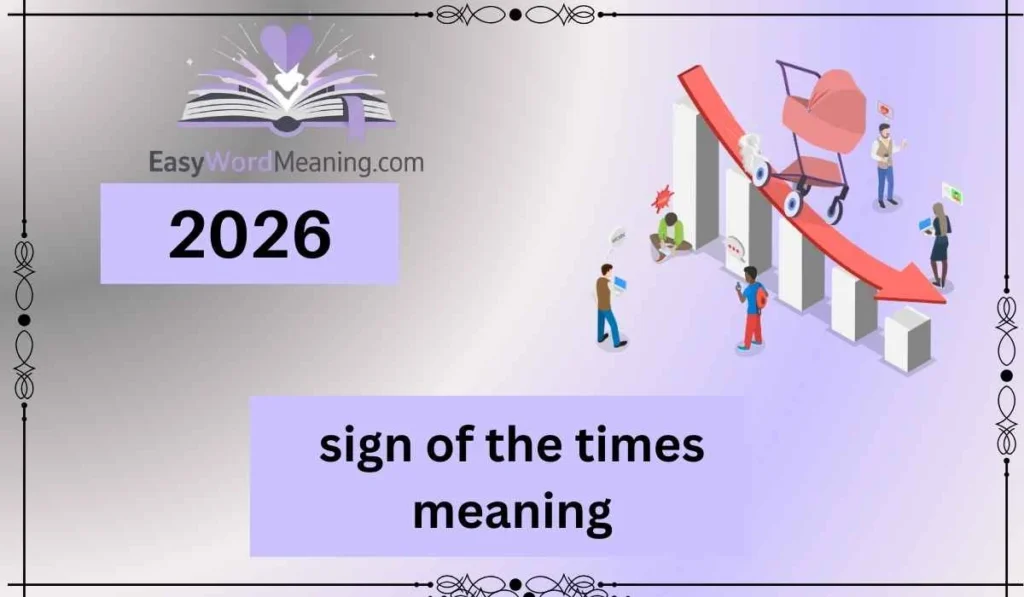 sign of the times meaning