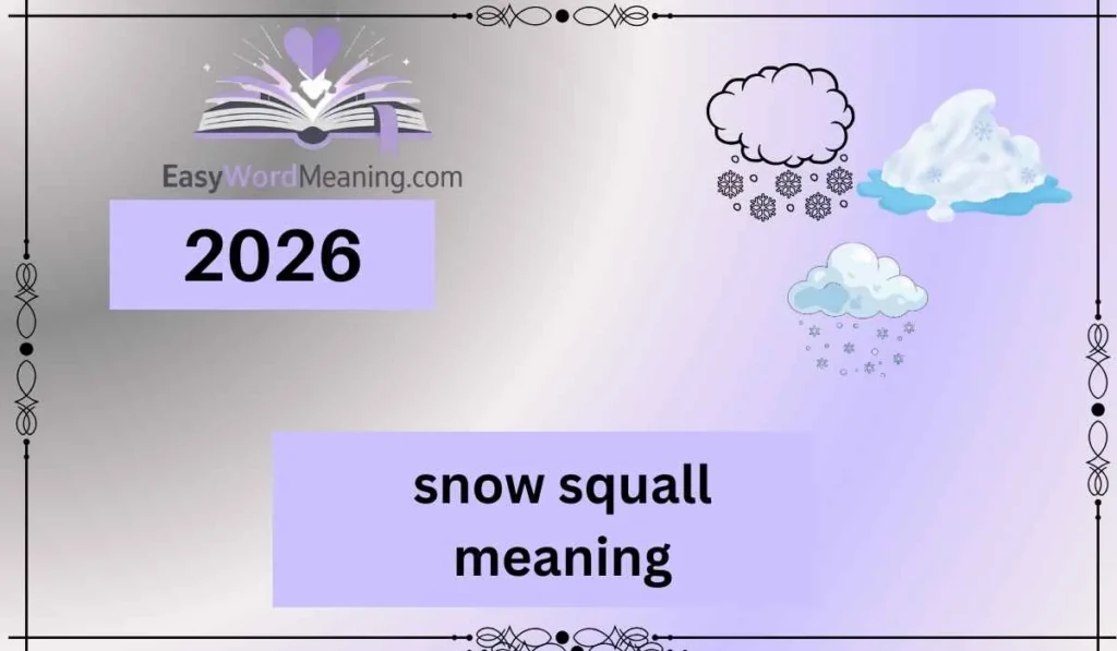 snow squall meaning