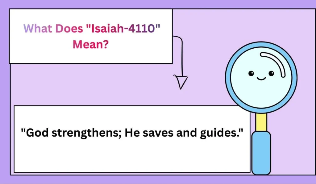 What Does "Isaiah-4110" Mean?