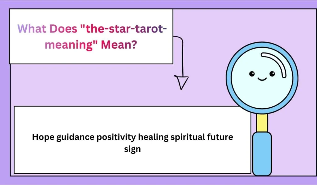 What Does "the-star-tarot-meaning" Mean? 