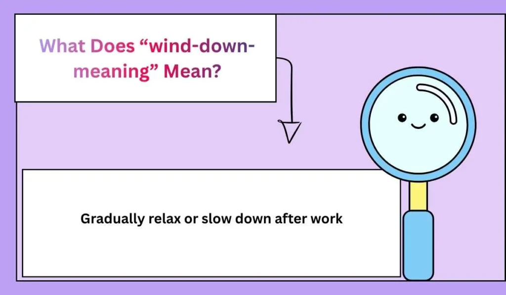 What Does “wind-down-meaning” Mean?