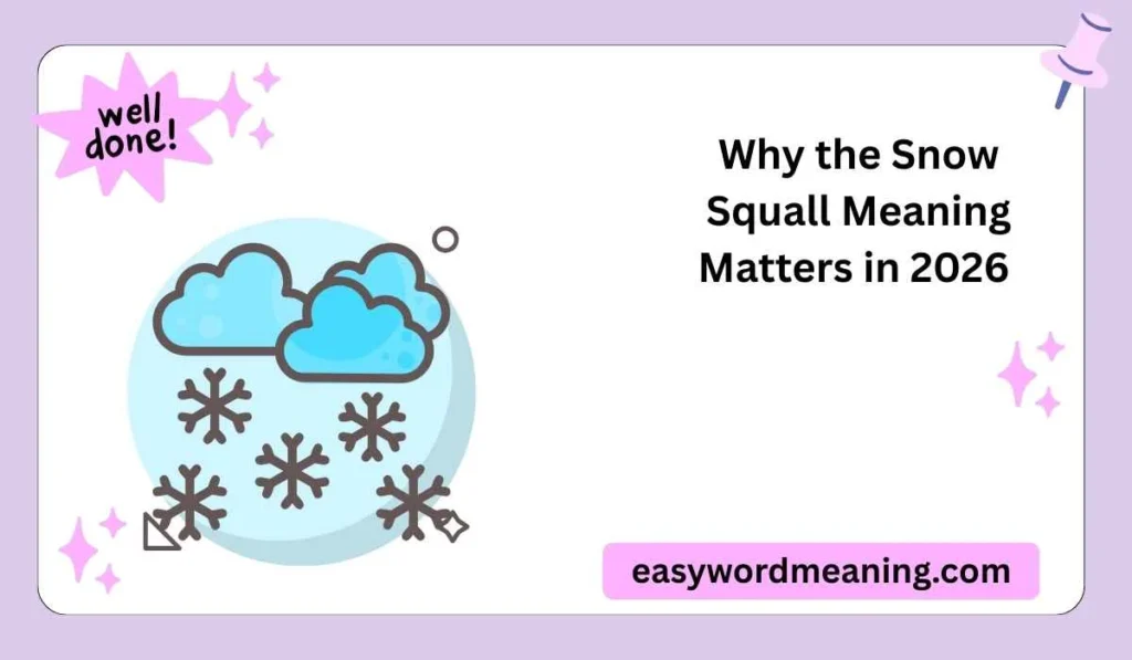 Why the Snow Squall Meaning Matters in 2026