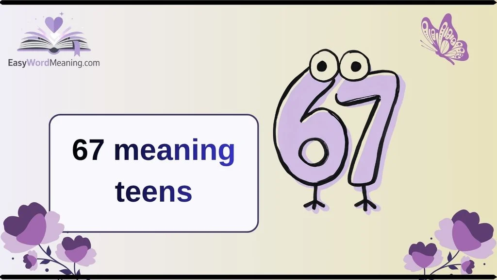 67 meaning teens