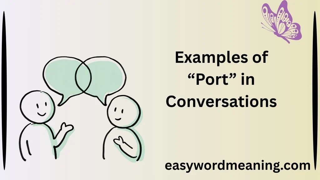 Examples of “Port” in Conversations