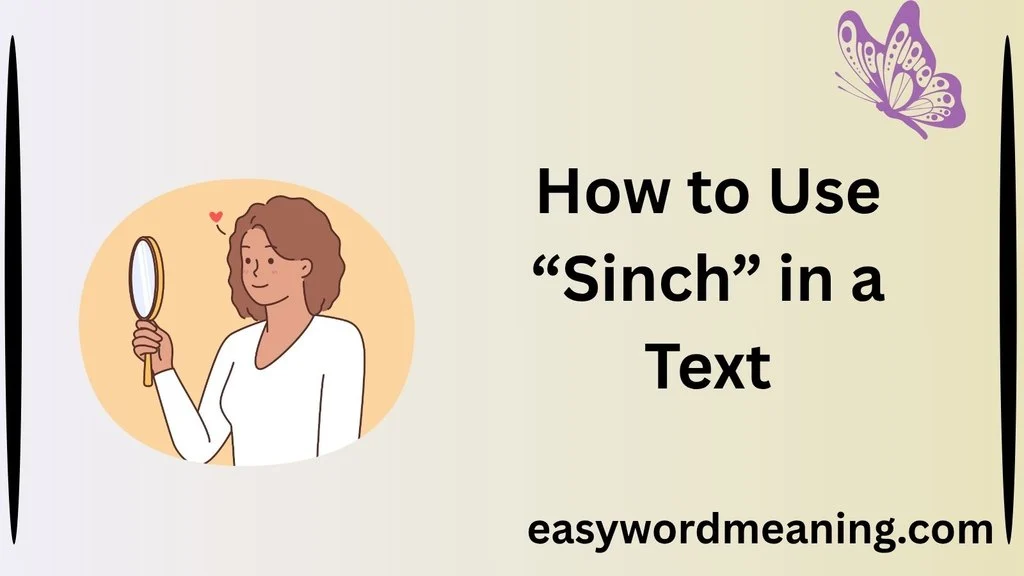How to Use “Sinch” in a Text