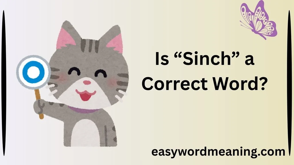 Is “Sinch” a Correct Word?