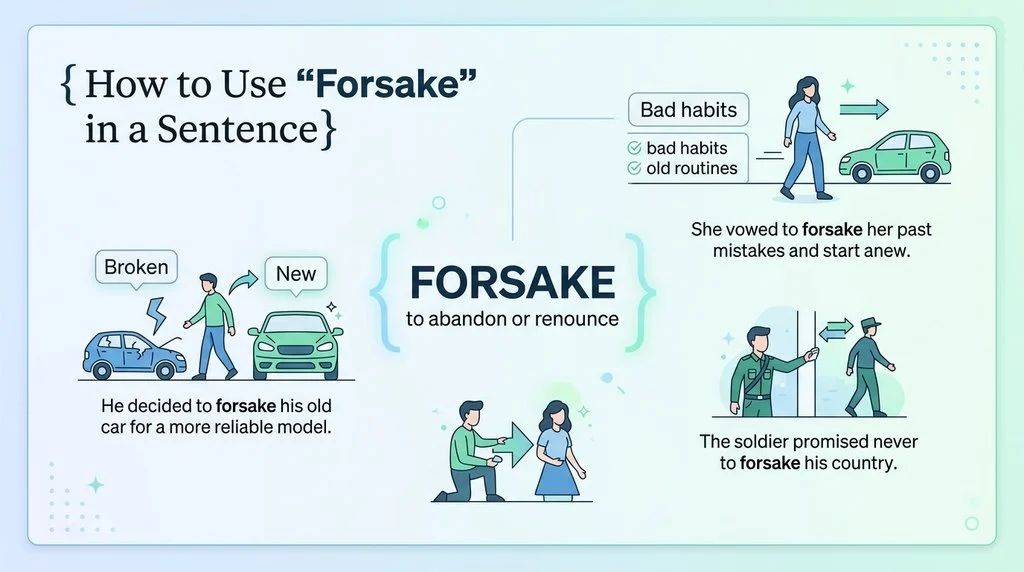 How to Use “Forsake” in a Sentence