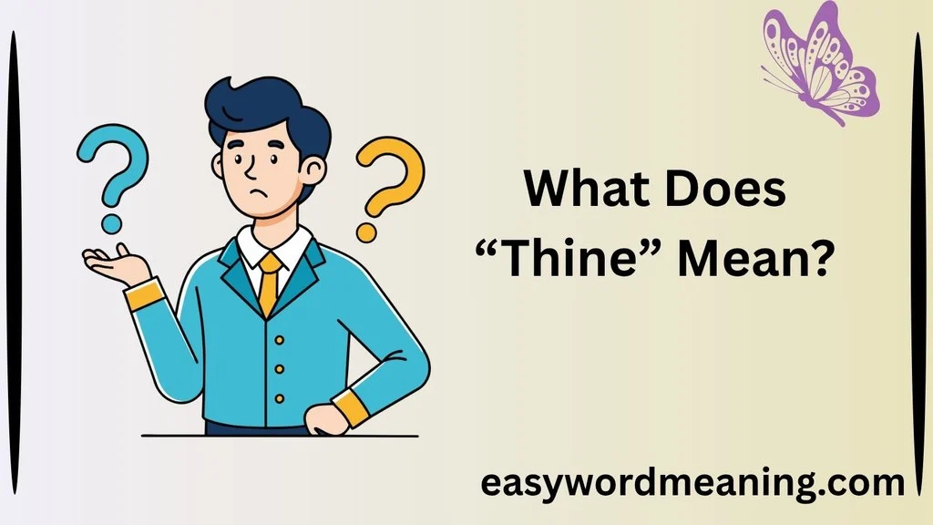 What Does “Thine” Mean?