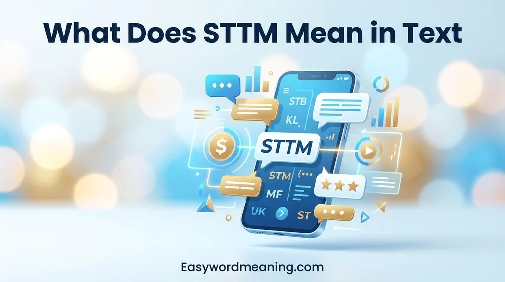 What Does STTM Mean in Text