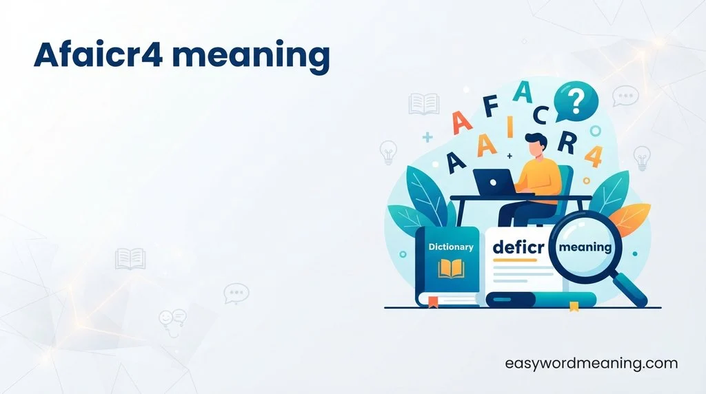Afaicr4 meaning