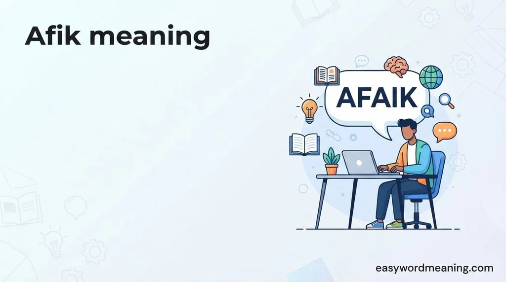 Afaik meaning